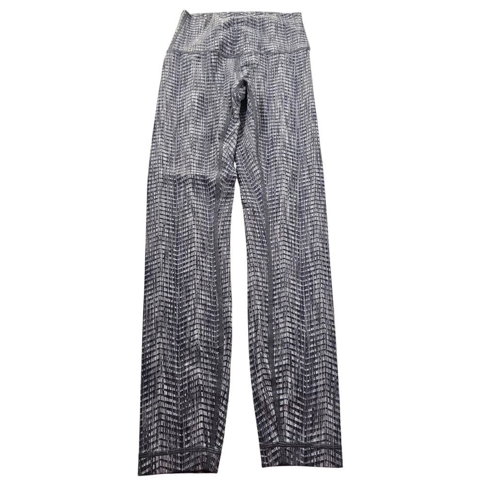 Lululemon sz 4 wunder under crop III grey marled 25" inseam stretch active y2k - Picture 2 of 8